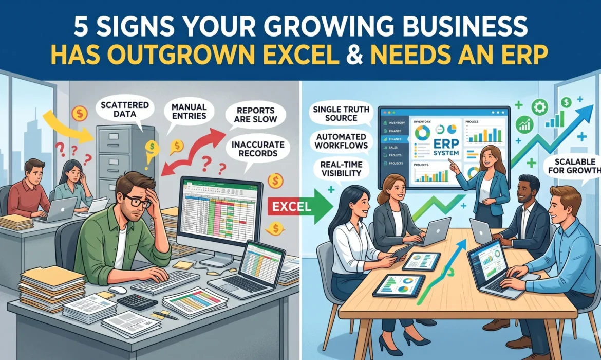 5 Signs Your Growing Business Has Outgrown Excel and Needs an ERP