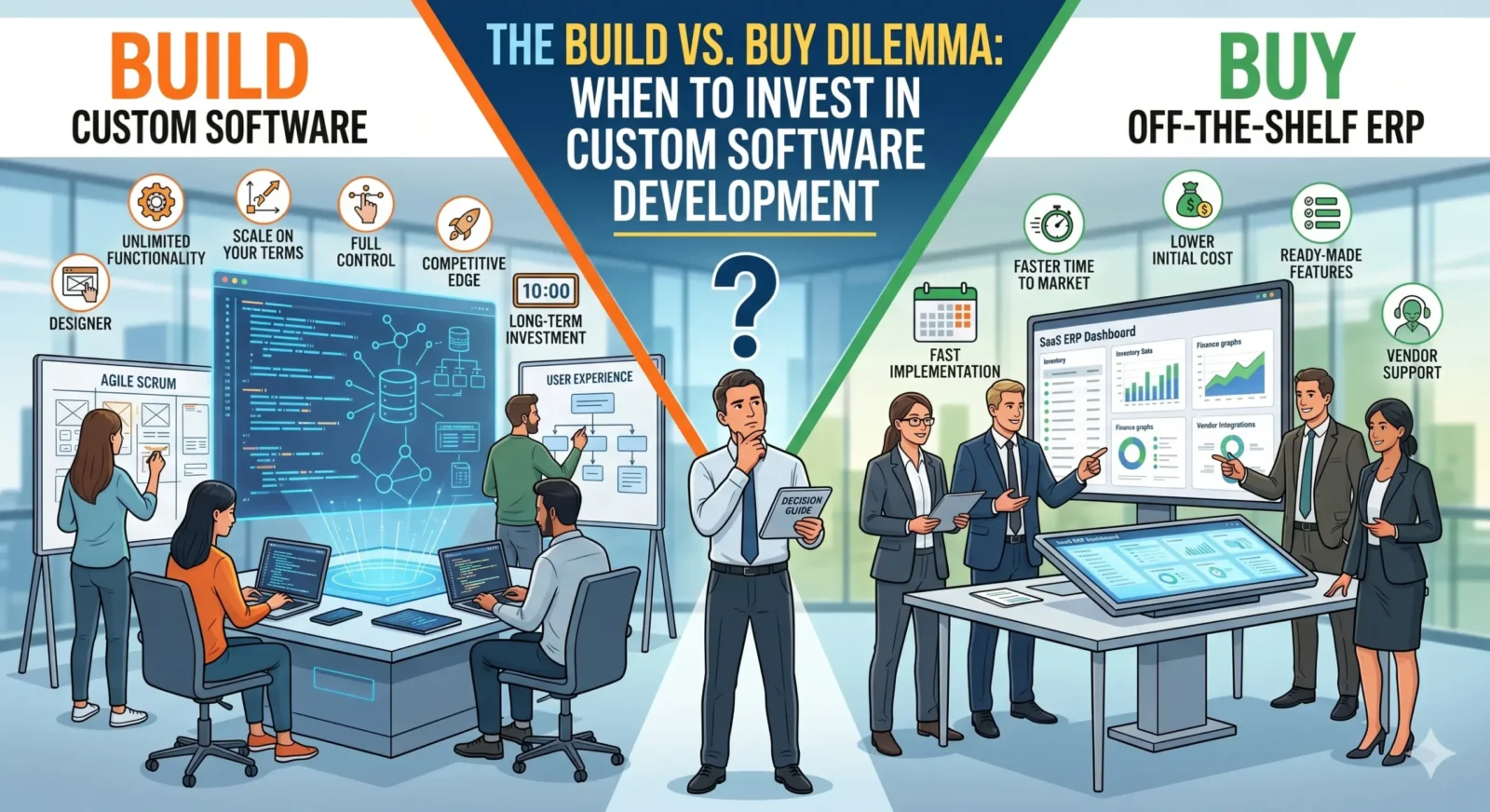 The Build vs. Buy Dilemma: When to Invest in Custom Software Development